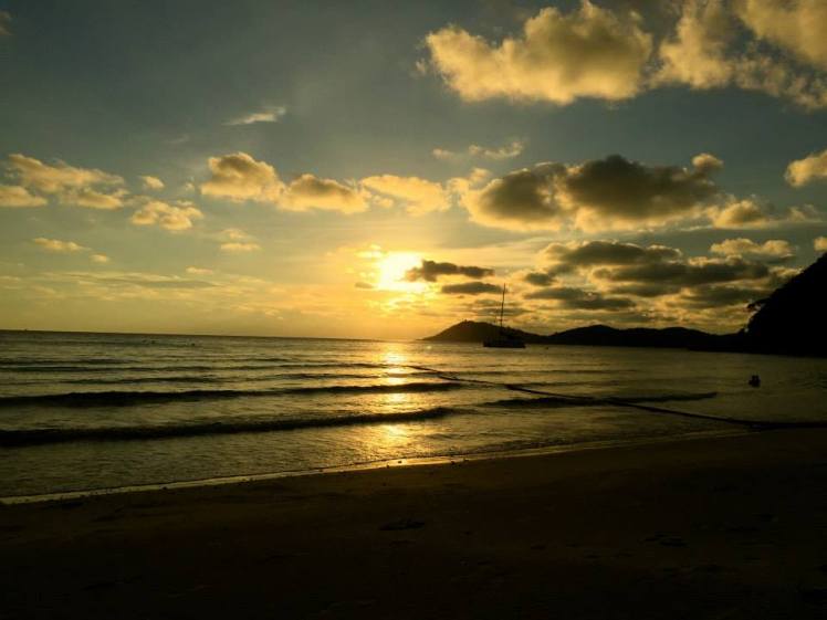 sunset private beach